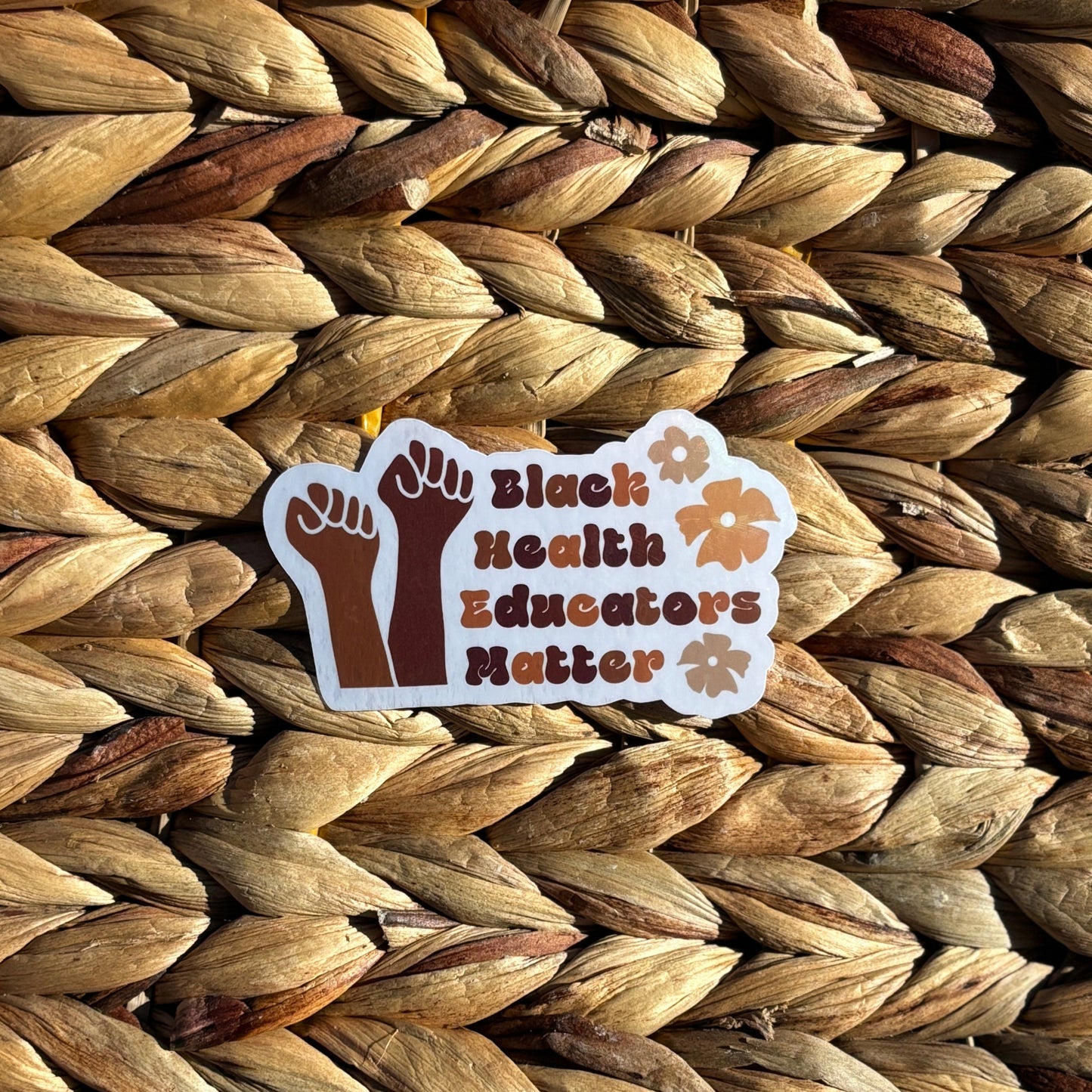 Black Health Educators Matter Sticker