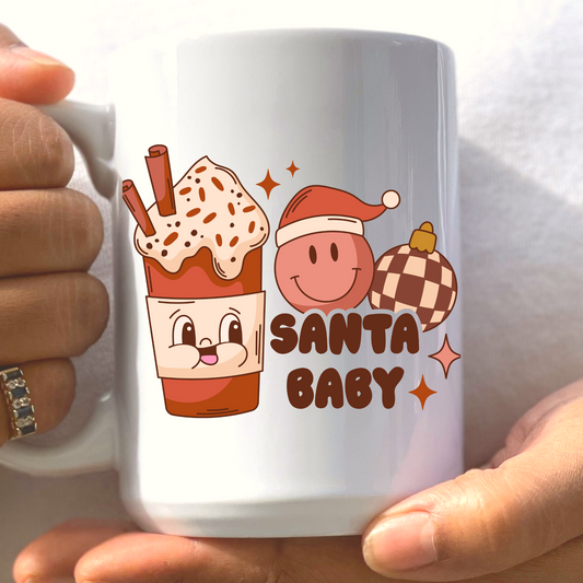 Santa Baby Mug 15 oz. Ceramic Mug