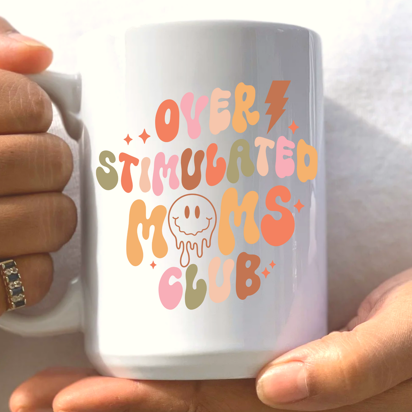 Overstimulated Moms Club Mug 15 oz. Ceramic Mug