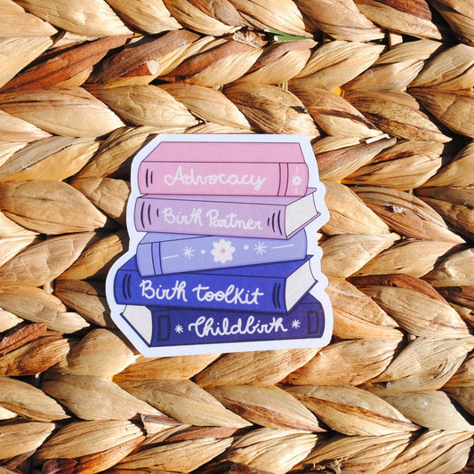 Doula Study Books Sticker